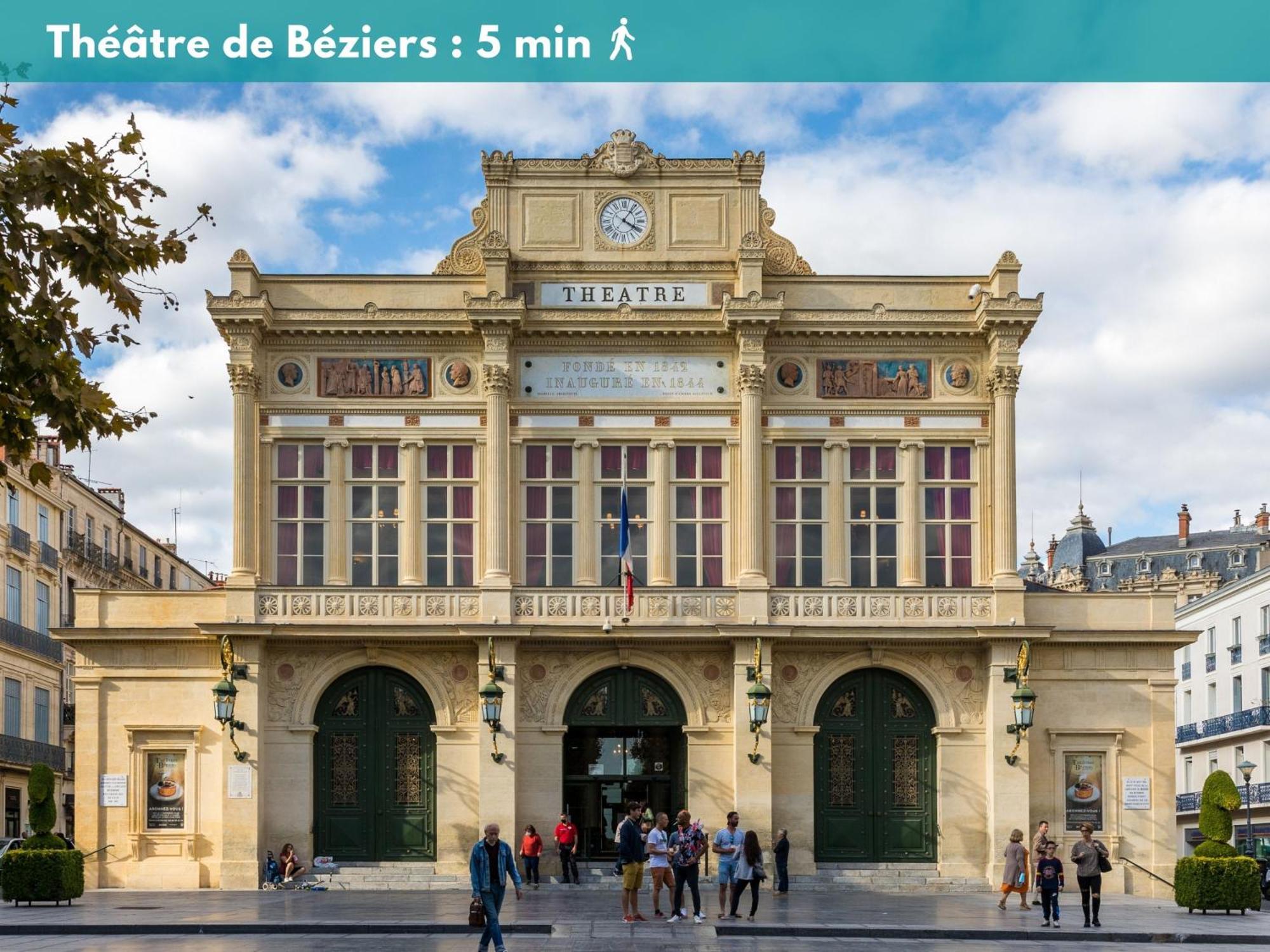 Elegant Studio Climatise 'Alma 2' - Coeur De Beziers - Wifi Fibre - Netflix Exteriör bild